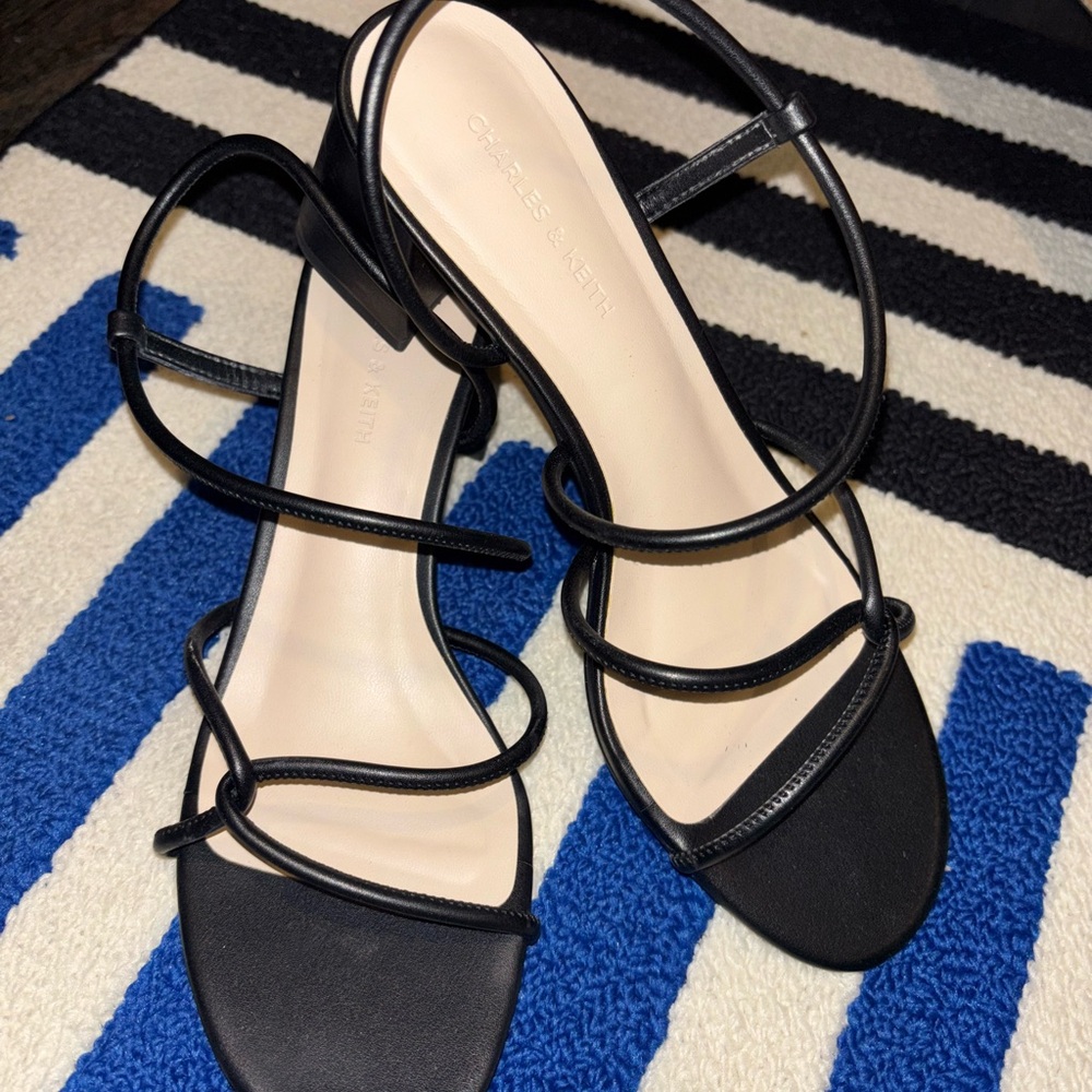 Charles & Keith Elegant Black Sandals